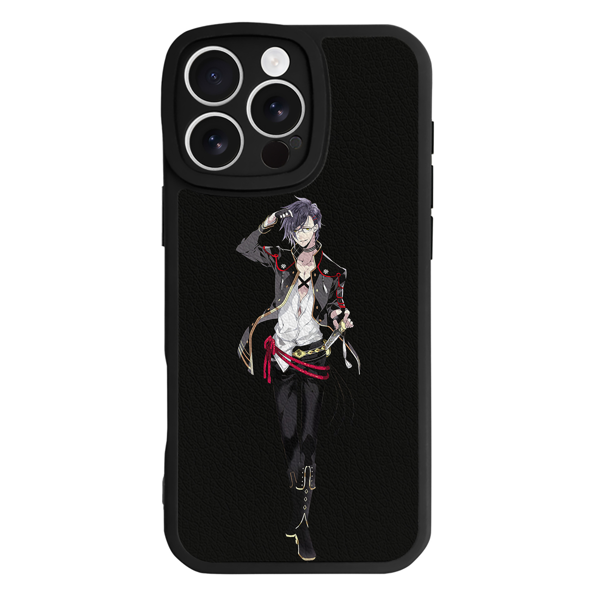 （画像用） 刀剣乱舞 Touken Ranbu 【iPhone 16シリーズ対応】シリコンスマホケース（レザー調） 材質：シリコン